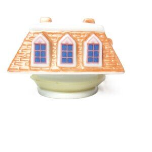 Original Lenox Spice Village Cinnamon TOP ONLY Spice Jar Lid Cottage House